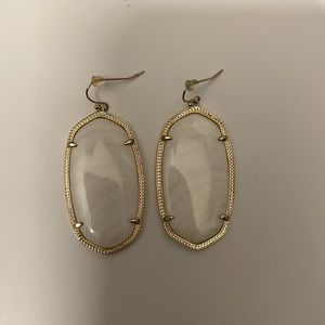 Kendra Scott White/Gold Earrings